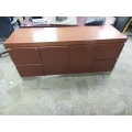 Reff Cherry 4 Drawer, 2 Door Credenza, Locking